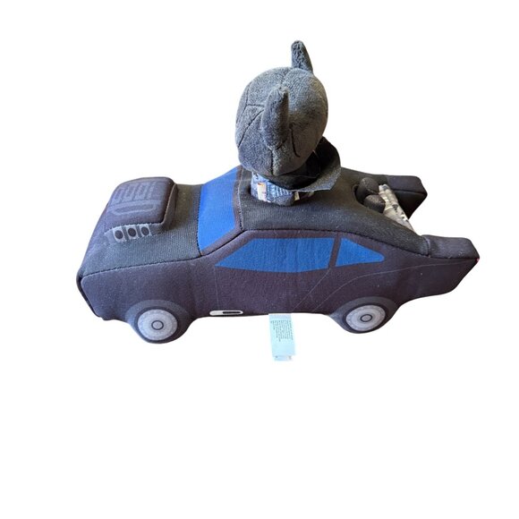 Batman Plush Car Hallmark Itty Bittys Batmobile Stuffed Toy Collectible 6" Black - Picture 3 of 6